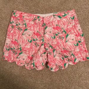 Lilly Pulitzer Flamingo Scalloped Shorts 🦩 💕